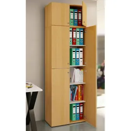 VCM Lona Aktenschrank 70 x 39 x 223 cm braun