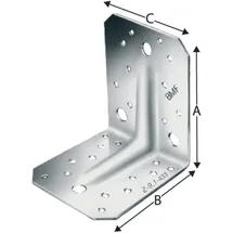 SIMPSON STRONG TIE Winkelverb.ABR ABR105 105x105x90mm Anz.Löcher5/11 S.3mm
