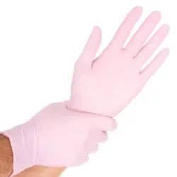HYGOSTAR® Safe Light Nitrilhandschuhe, puderfrei, rosa 27055 , 1 Packung = 100 Stück, Größe M