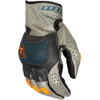 Klim Badlands Aero Pro, Handschuhe kurz - Grau/Petrol/Orange -