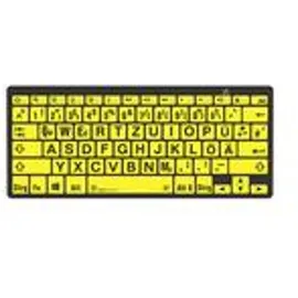 LogicKeyboard XL-Print Black on Yellow DE