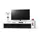 Vladon Leon Lowboard 227 x 52 x 35 cm Schwarz Hochglanz/MDF