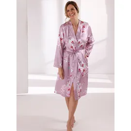 wäschepur Witt Morgenmantel Morgenmantel Langarm, Polyester, Satin lila 40/42
