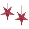 Wanddekoration 2er Set LED MOTTI Stern 45 cm Rot