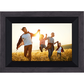 Rollei Smart Frame WiFi 105 mit App-Funktion Digitaler Bilderrahmen, 25,53 cm, 1200 x 1920p, Wooden Schwarz