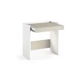 Dmora Schreibtisch Dbeltrá, Moderner Schreibtisch mit Schublade, Studier - oder BÃ1/4rotisch fÃ1/4r PC - Buchhalter, 100% Italy, 80x40h79 cm, Weiß und Eiche