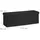 Relaxdays Sitzbank Faltbar Schwarz 38 x 114 x 38 cm