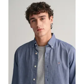 GANT Slim Oxford Langarmhemd Persian Blue L
