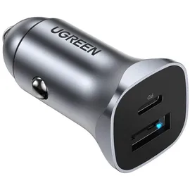UGREEN A+C Dual-Port Car Charger 30W Grau