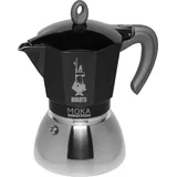 Bialetti Moka Induction 6 Tassen schwarz/silber