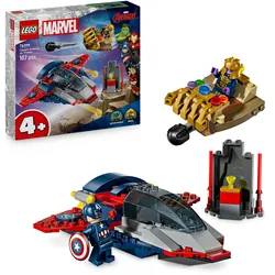 LEGO ǀ Marvel 76319 Captain America vs. Thanos, Superhelden Spielzeug