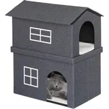 Relaxdays Katzenhaus (Katze), Hundebett + Katzenbett