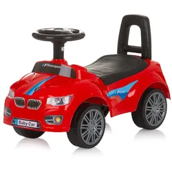 Chipolino Kinder Rutschauto Sprinter Stauraum unter Sitz Musik Hupe Rückenlehne rot