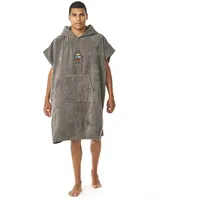 Rip Curl Logo Hooded Towel Poncho 2025 grey
