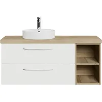 Saphir Waschtisch »Serie 4035 Keramik-Aufsatzbecken mit Unterschrank, 118 cm