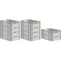Proregal 10x Eurobox NextGen Color | HxBxT 17x40x60cm |