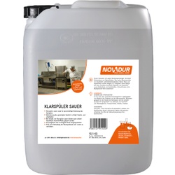 NOVADUR Klarspüler sauer , Verhindert Kalkschlieren und Wasserflecken, 10,1 kg - Kanister