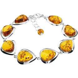 Armband OSTSEE-SCHMUCK "Ostsee-Schmuck Armband Angelina Armband Angelina", silber (silberfarben), Armbänder, Damen, 18,5-20,5, Silber 925 (Sterlingsilber)