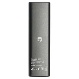 Philips Portable SSD 500 GB USB-C 3.2 Grau FM50SS031P/00