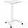 Maclean Brackets Höhenverstellbarer Laptoptisch mit Rollen Sitz-steh-Schreibtisch Gasfeder Höhenverstellbar bis max. 113cm 30 Grad Neigbar Belastbar bis 8kg (Weiße Farbe)