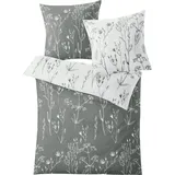 KLEINE WOLKE Wendebettwäsche Savannah grau 135x200+80x80 cm (492727)