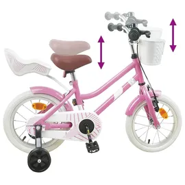 vidaXL Kinderfahrrad 16 Zoll rosa