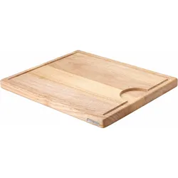 Schneidebrett CONTINENTA, beige (natur), B:34cm H:2,4cm L:42cm, Hartholz, Schneidebretter, Handarbeit