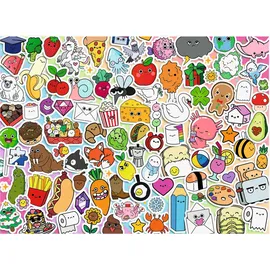 Ravensburger Erwachsenenpuzzle 500 Teile - Niedliches Kawaii Chaos