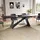 FineBuy Esstisch 180 x 78 x 95 cm Schwarz