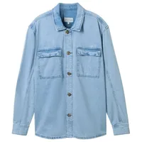 Tom Tailor Langarmhemd, mit Brustaschen, Gr. XL - N-Gr, used bleached blue denim, , 96814532-XL N-Gr