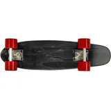 Ridge Regal Series Laser Cut 22" Mini Cruisers Skateboard, Schwarz/Rot, Zoll