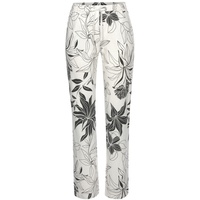 LASCANA Damen Schlafhose ecru-allover-geblümt Gr.44/46