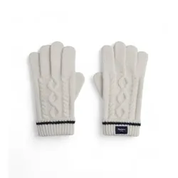 Pepe Jeans für Damen. PL080150 Weneba Handschuhe weiß (OSFA), Lässig, Polyester, Nachhaltig