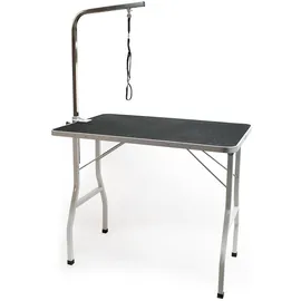 Wiltec Schertisch Trimmtisch 91x61x76 cm Schwarz