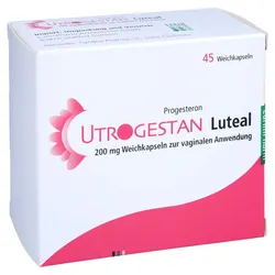 UTROGESTAN Luteal 200 mg Weichkaps.z.vaginal.Anwe. 45 St