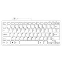R-Go Tools Compact Tastatur BE weiß RGOECBEW
