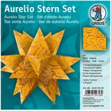 Ursus 34355500 - Faltblätter Aurelio Stern, Transparentpapier, 14,8 x 14,8 cm, barock