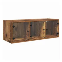 VidaXL Wandschrank Wandmontiert Altholz 102 x 37 x 35