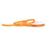 Creativery 6mm Satinband 25m Schleifenband Geschenkband Dekoband Schmales Stoffband Orange
