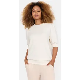 Soyaconcept Kurzarmbluse SC-BANU 83 aus Viskosemischung, Regular Fit beige L (40)