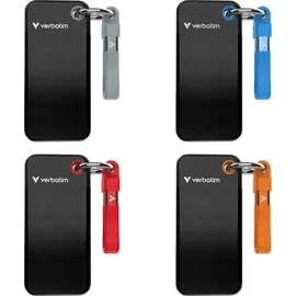 Verbatim Pocket SSD 2 TB USB 3.2 Gen2 Schwarz/Grau 32194
