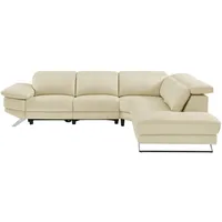 Vente-unique PUNO, Ecksofa, Wohnzimmer, Beige, 6 Sitz(e), Beige, 720 kg - Beige