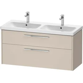 Duravit Waschtischunterschrank 2 Auszüge 118,4 x 55,5 x 46 cm Schwarz Matt