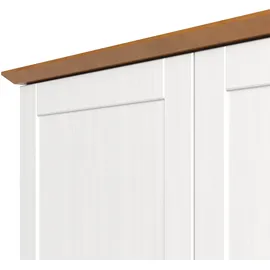 Home Affaire Hängeschrank HOME AFFAIRE "Teramo", weiß (weiß, honig), B:105cm H:75cm T:37cm, Massivholz, Schränke, Hängeschrank, Breite 105 cm, 2 Holztüren, 1 Einlegeboden