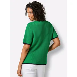 Creation L Premium Lyocell-Baumwoll-Pullover grün 44