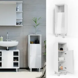 Vicco Midischrank Fynn Weiß Hochglanz 30 x 95 cm