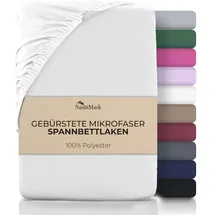 NatureMark Spannbettlaken Mikrofaser-Polyester 90 x 200 cm weiß