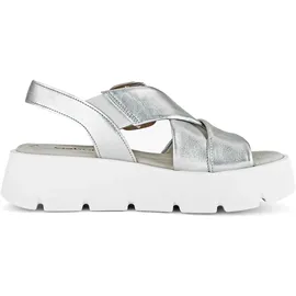 Gabor Plateau-Sandaletten Damen Silber 40