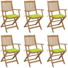 vidaXL Gartenstuhl 48,5 x 107 x 91 cm grün 6 St.