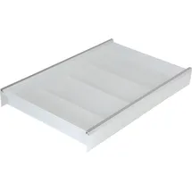 ninka Cuisio Gewürzeinsatz für Schubladen, - weiß transluzent (Kunststoff);Natur eloxiert (Aluminium)